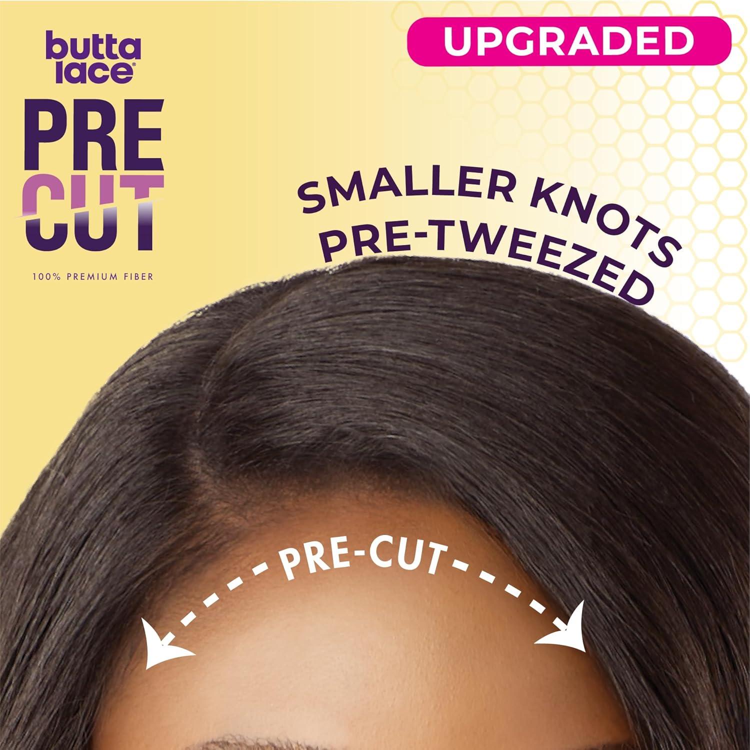 imageSensationnel Butta Lace Precut Wigs Unit 10 Glueless Extra Wide 5 Inch Deep Parting Synthetic Pre Tweezed Smaller Knot Hairline 1 JETBLACKBALAYAGEPLATINUM