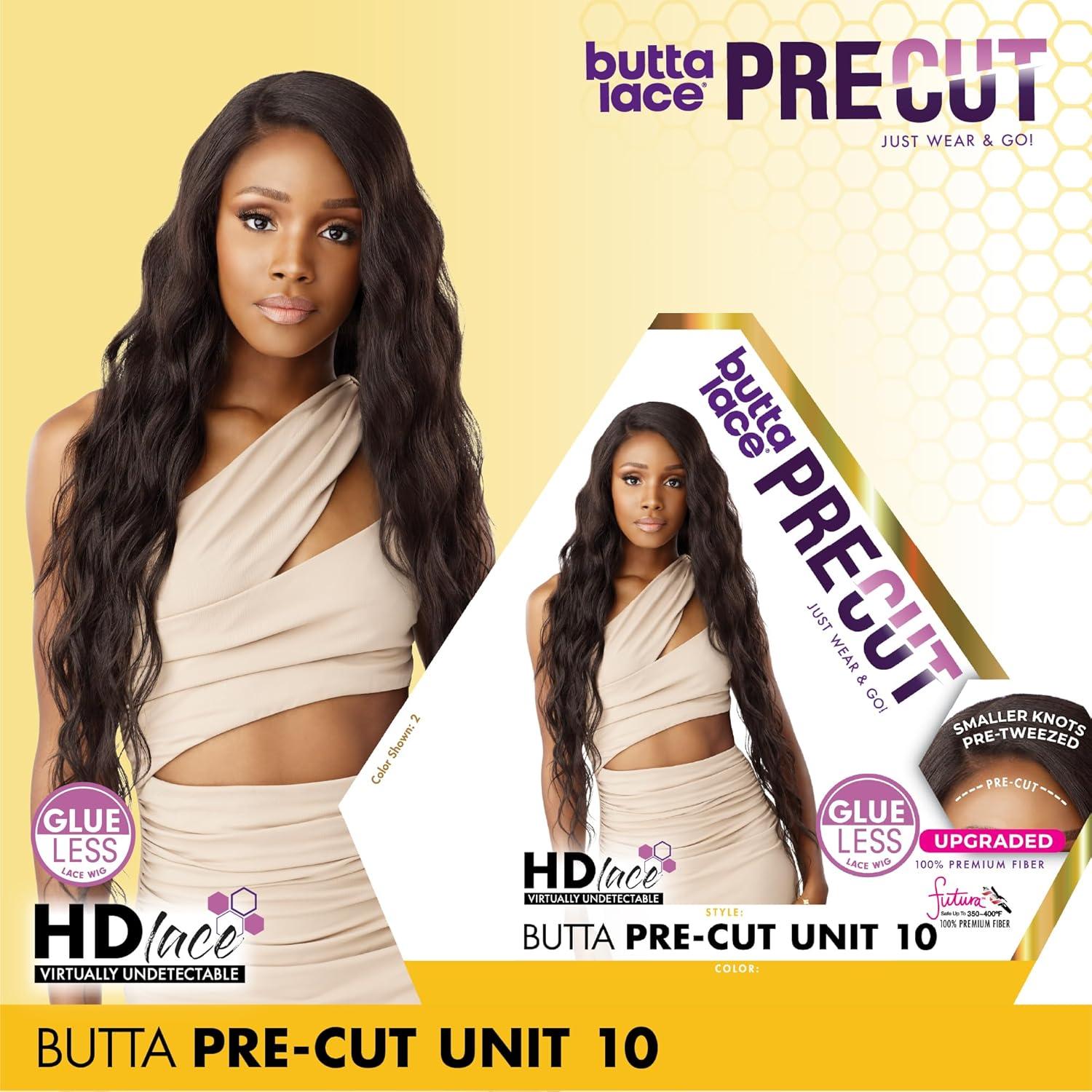 imageSensationnel Butta Lace Precut Wigs Unit 10 Glueless Extra Wide 5 Inch Deep Parting Synthetic Pre Tweezed Smaller Knot Hairline 1 JETBLACKBALAYAGEPLATINUM