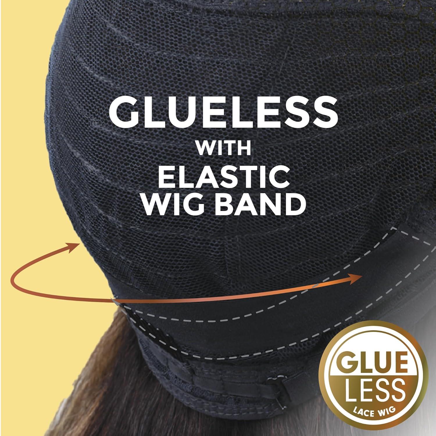 imageSensationnel Butta Lace Precut Wigs Unit 14 Glueless Extra Wide 5 Inch Deep Parting Synthetic Pre Tweezed Smaller Knot Hairline 1 JETBLACKBALAYAGEHAZELNUT