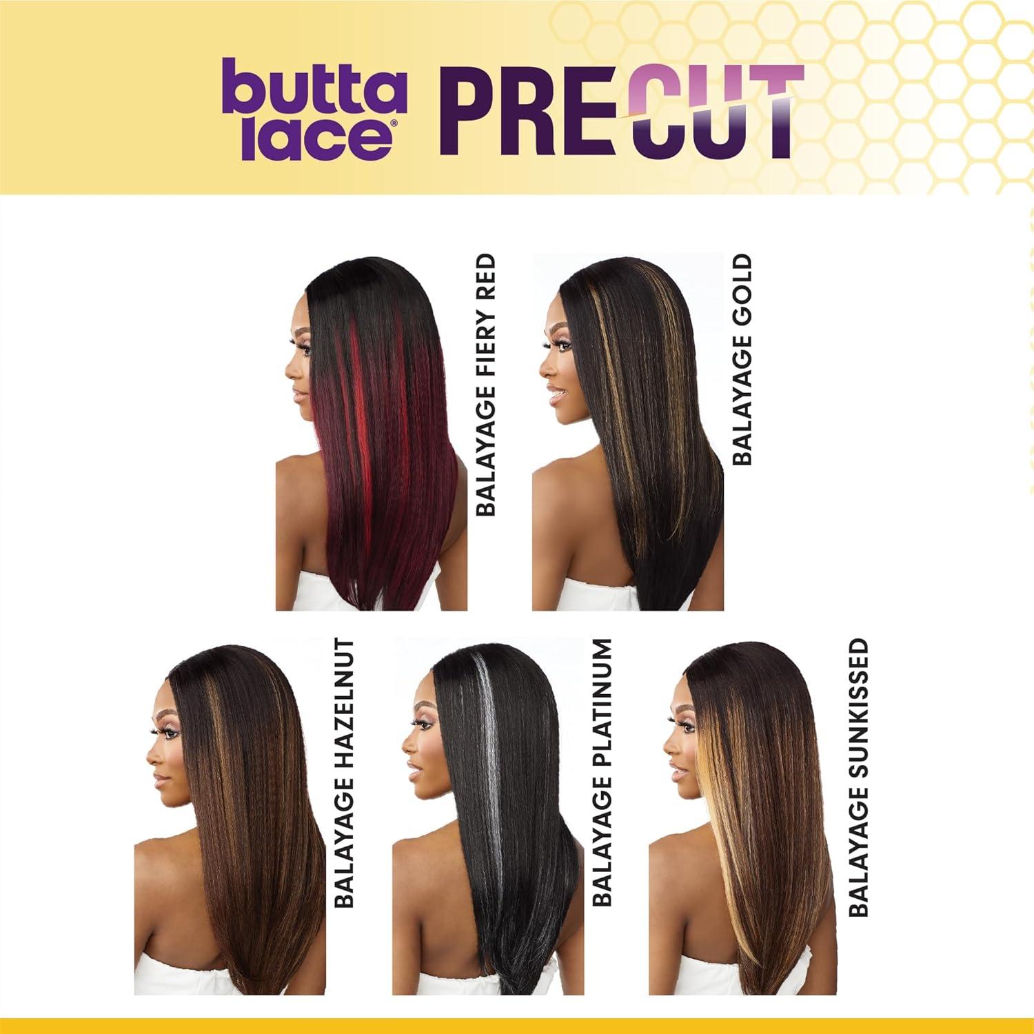 imageSensationnel Butta Lace Precut Wigs Unit 14 Glueless Extra Wide 5 Inch Deep Parting Synthetic Pre Tweezed Smaller Knot Hairline 1 JETBLACKBALAYAGEPLATINUM