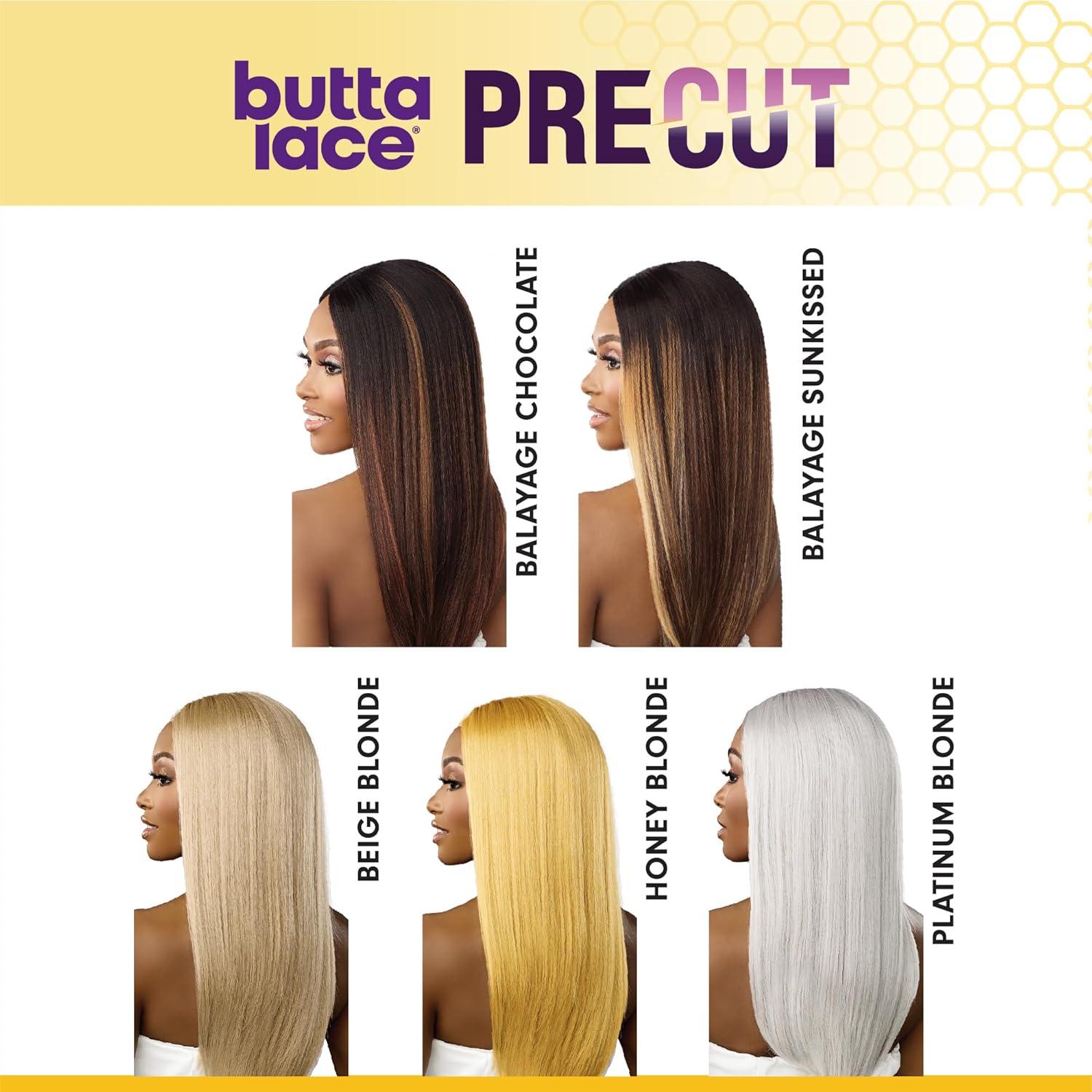 imageSensationnel Butta Lace Precut Wigs Unit 16 Glueless Extra Wide 5 Inch Deep Parting Synthetic Pre Tweezed Smaller Knot Hairline 1 JETBLACK1 JETBLACK