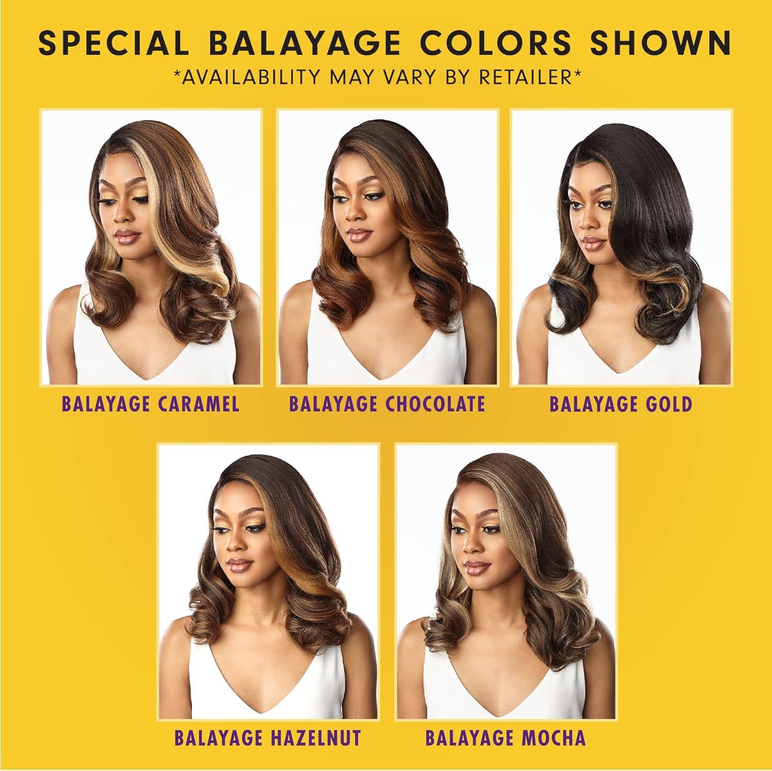 imageSensationnel Butta Lace Wigs Unit 25 Extra Wide 5 Inch Deep Parting Synthetic Preplucked Hairline Glueless Lacefront 2 DARKBROWNBALAYAGECARAMEL