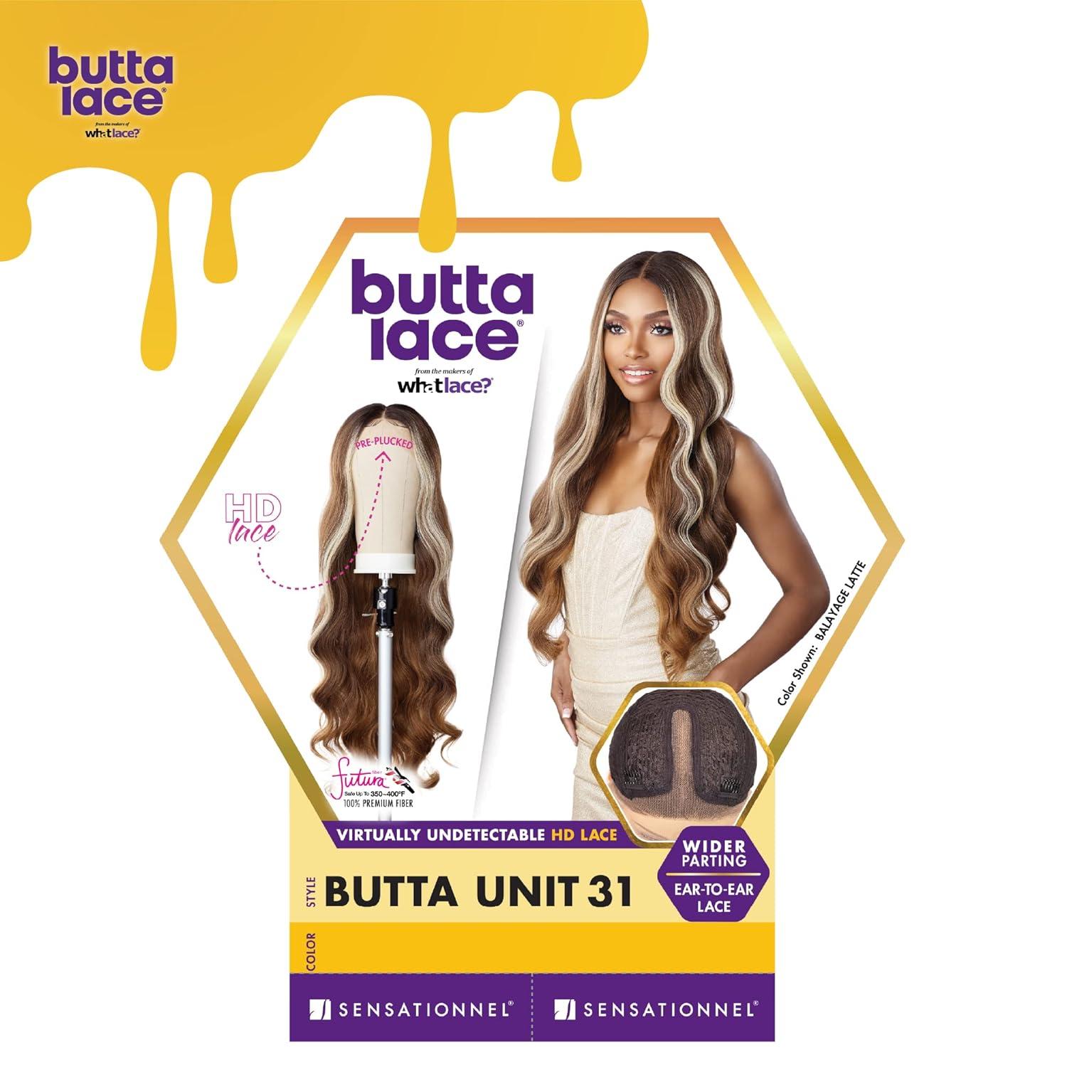 imageSensationnel Butta Lace Wigs Unit 31 Extra Wide 5 Inch Deep Parting Synthetic Preplucked Hairline Glueless Lacefront 1 JETBLACKCH30
