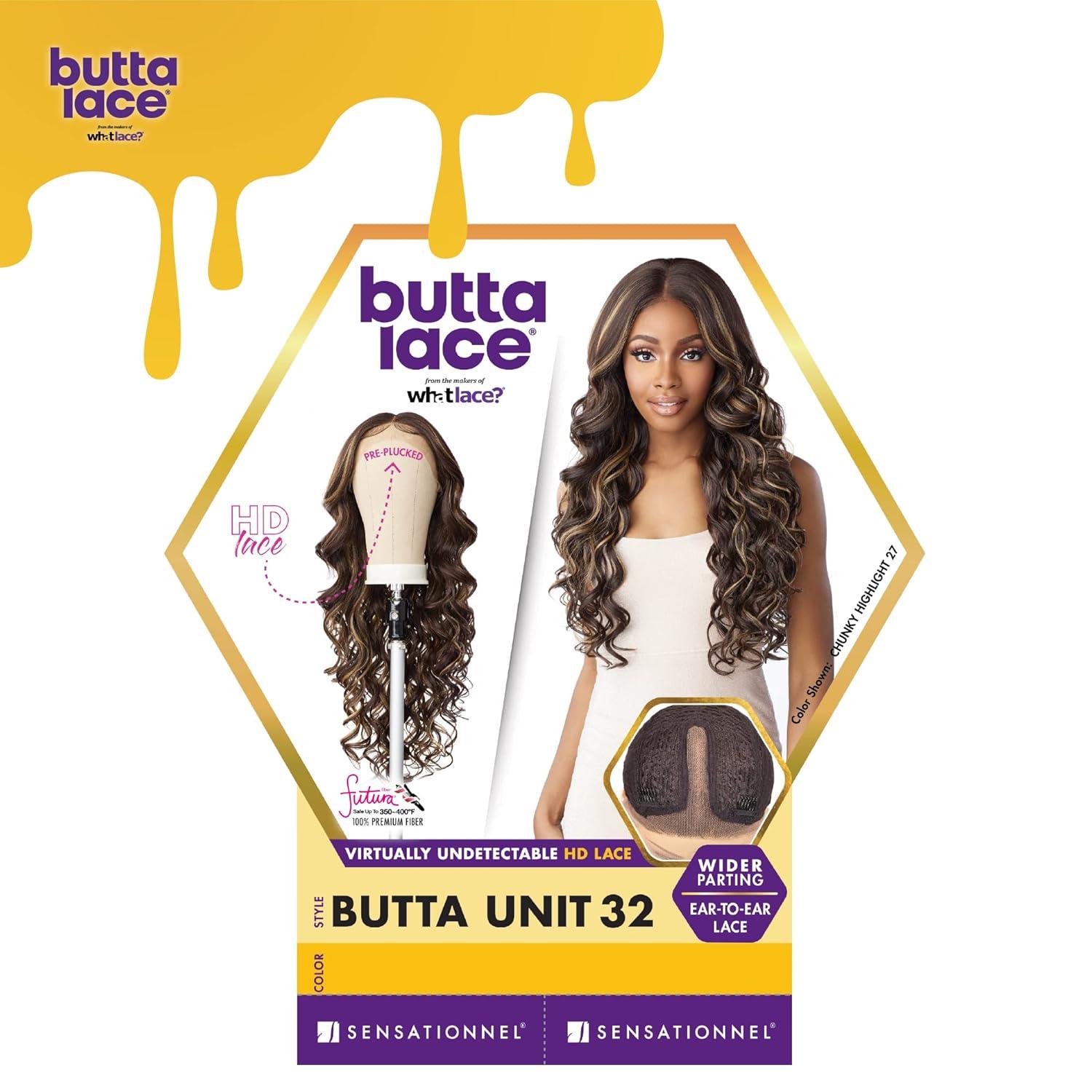 imageSensationnel Butta Lace Wigs Unit 32 Extra Wide 5 Inch Deep Parting Synthetic Preplucked Hairline Glueless Lacefront 1 JETBLACKCH27