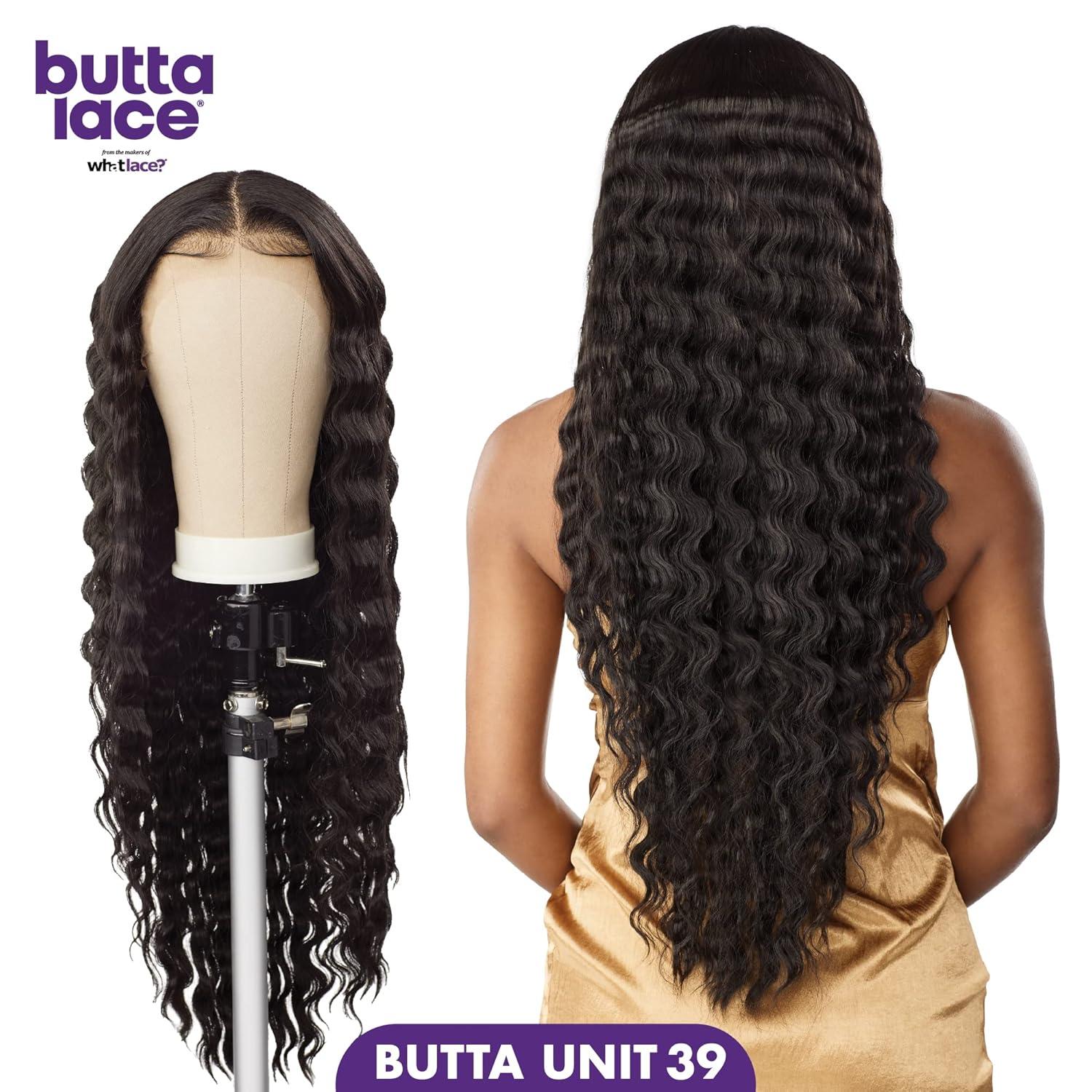 imageSensationnel Butta Lace Wigs Unit 39 Extra Wide 5 Inch Deep Parting Synthetic Preplucked Hairline Glueless Lacefront 1 JETBLACKBALAYAGEHAZELNUT