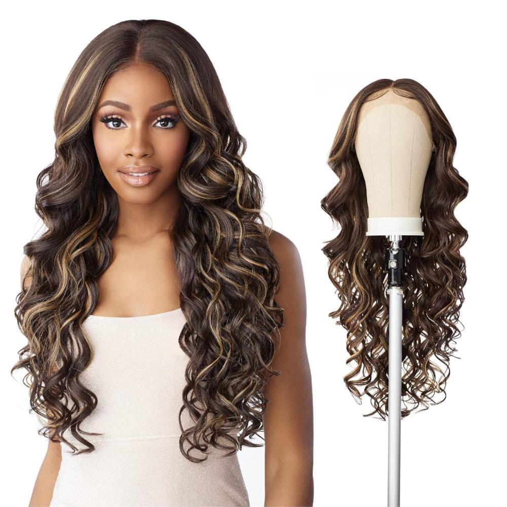 imageSensationnel Butta Lace Wigs Unit 32 Extra Wide 5 Inch Deep Parting Synthetic Preplucked Hairline Glueless Lacefront 1 JETBLACK1B OFFBLACK