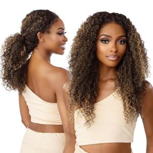 Sensationnel Butta 360 Lace Wigs – Unit 6 Wider Parting 360 Degree Lace Glueless Synthetic Preplucked Hairline (1 JETBLACK)(COPPERRED)