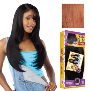 Sensationnel Butta Lace 90Sbangs Wigs – Unit 912 Glueless Wide Deep Part Synthetic Preplucked Hairline (1 JETBLACK)(CHOCOLATECOPPER)