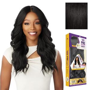 Sensationnel Butta Lace Precut Wigs – Unit 14 Glueless Extra Wide 5 Inch Deep Parting Synthetic Pre Tweezed Smaller Knot Hairline (1 JETBLACK)(1B OFFBLACK)