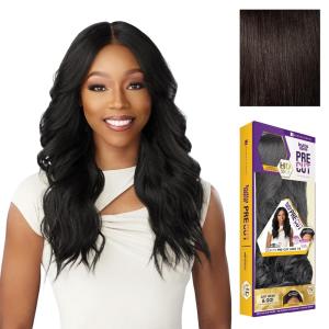 Sensationnel Butta Lace Precut Wigs – Unit 14 Glueless Extra Wide 5 Inch Deep Parting Synthetic Pre Tweezed Smaller Knot Hairline (1 JETBLACK)(2 DARKBROWN)