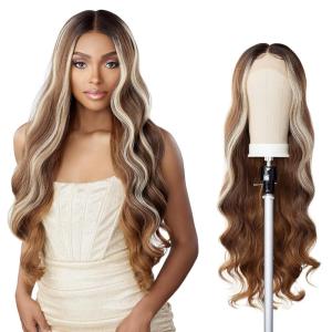 Sensationnel Butta Lace Wigs – Unit 31 Extra Wide 5 Inch Deep Parting Synthetic Preplucked Hairline Glueless Lacefront (1 JETBLACK)(1 JETBLACK)