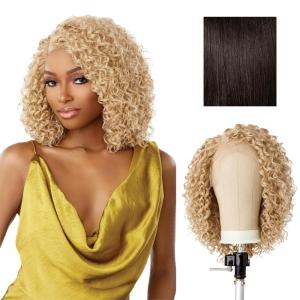 Sensationnel Butta Lace Wigs – Unit 47 Extra Wide 5 Inch Deep Parting Synthetic Preplucked Hairline Glueless Lacefront (1 JETBLACK)(2 DARKBROWN)