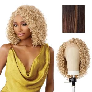 Sensationnel Butta Lace Wigs – Unit 47 Extra Wide 5 Inch Deep Parting Synthetic Preplucked Hairline Glueless Lacefront (1 JETBLACK)(BALAYAGECHOCOLATE)