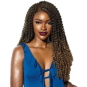 Sensationnel Ruwa prestretched braiding hair – 3x water wave 18 inch water repellent kanekalon fast dry synthetic sports itch free (1 pack, 1 JETBLACK)(SM1B/27)