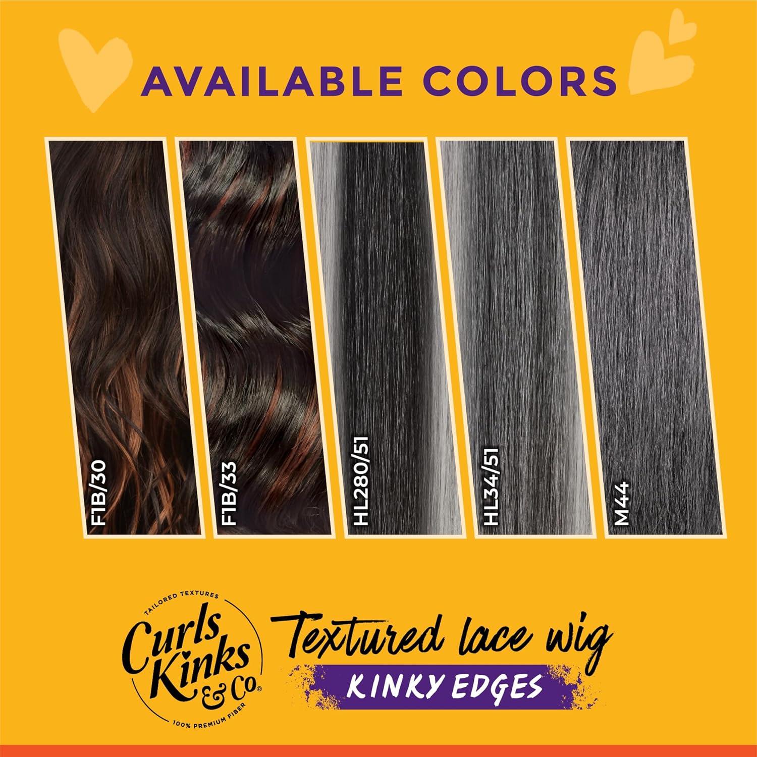 imageSensationnel Curls Kinks and Co Kinkyedges Wig Kinky Blow Out 20 Inch Y Part Lace Natural Kinky Edge textured Hairline for Natural 3B to 4C Hair Textures 1 JETBLACKF1B33