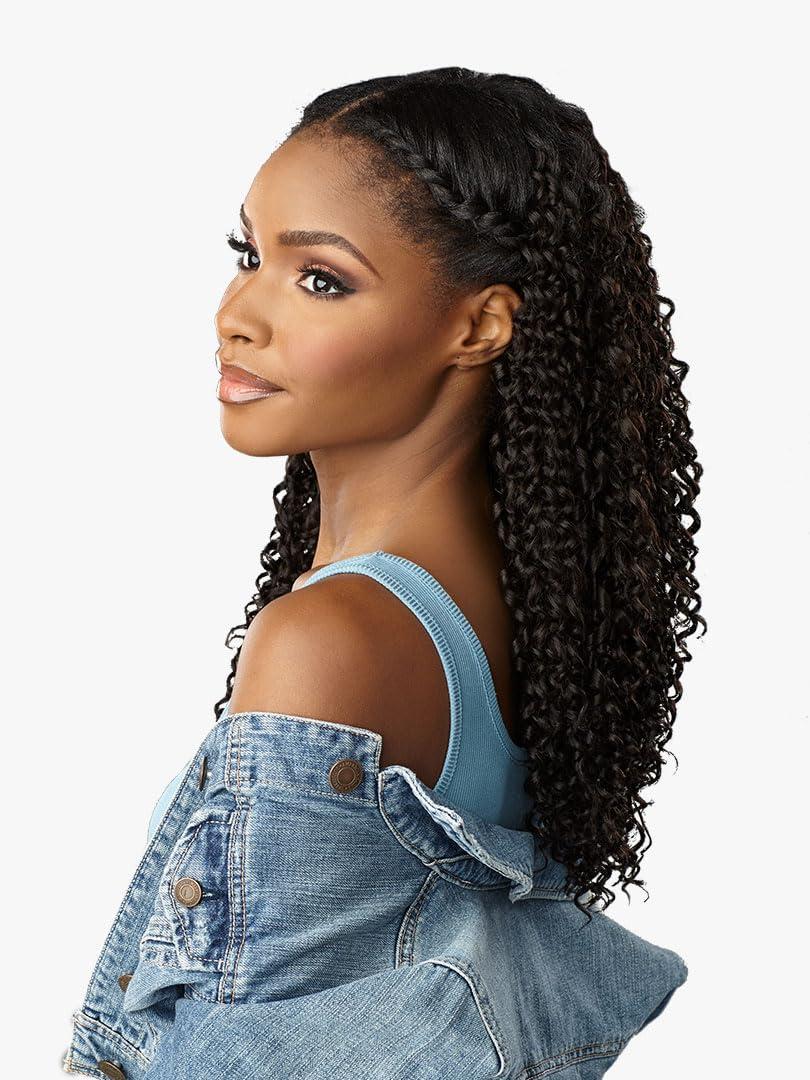 imageSensationnel Curls Kinksandco Clip In Dream Chaser 14 Inch 9 Piece Pack Easy to Use Clips for Natural 3C to 4C Hair 1 JETBLACK4 MEDIUM BROWN