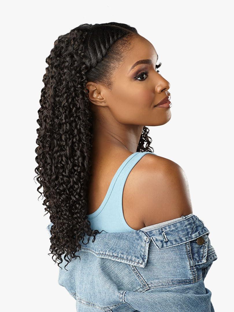 imageSensationnel Curls Kinksandco Clip In Dream Chaser 14 Inch 9 Piece Pack Easy to Use Clips for Natural 3C to 4C Hair 1 JETBLACK4 MEDIUM BROWN