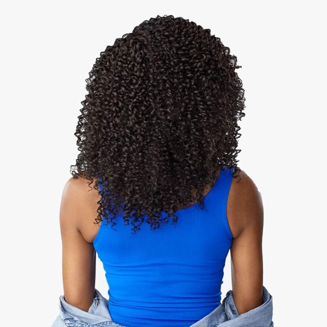 imageSensationnel Curls Kinksandco Clip In Rule Breaker 10 Inch 9 Piece Pack Easy to Use Clips for Natural 3C to 4C Hair 1 JETBLACK4 MEDIUM BROWN