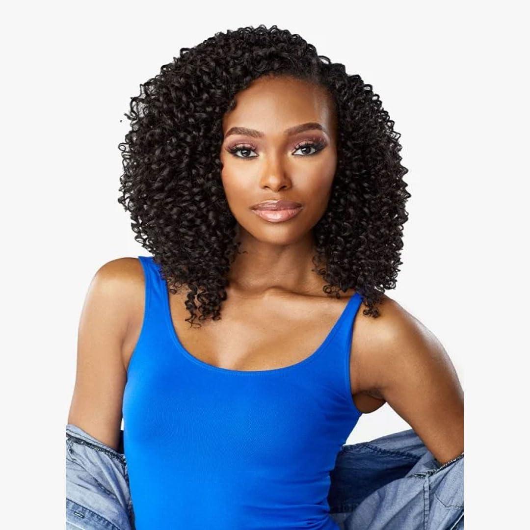 imageSensationnel Curls Kinksandco Clip In Rule Breaker 10 Inch 9 Piece Pack Easy to Use Clips for Natural 3C to 4C Hair 1 JETBLACK4 MEDIUM BROWN