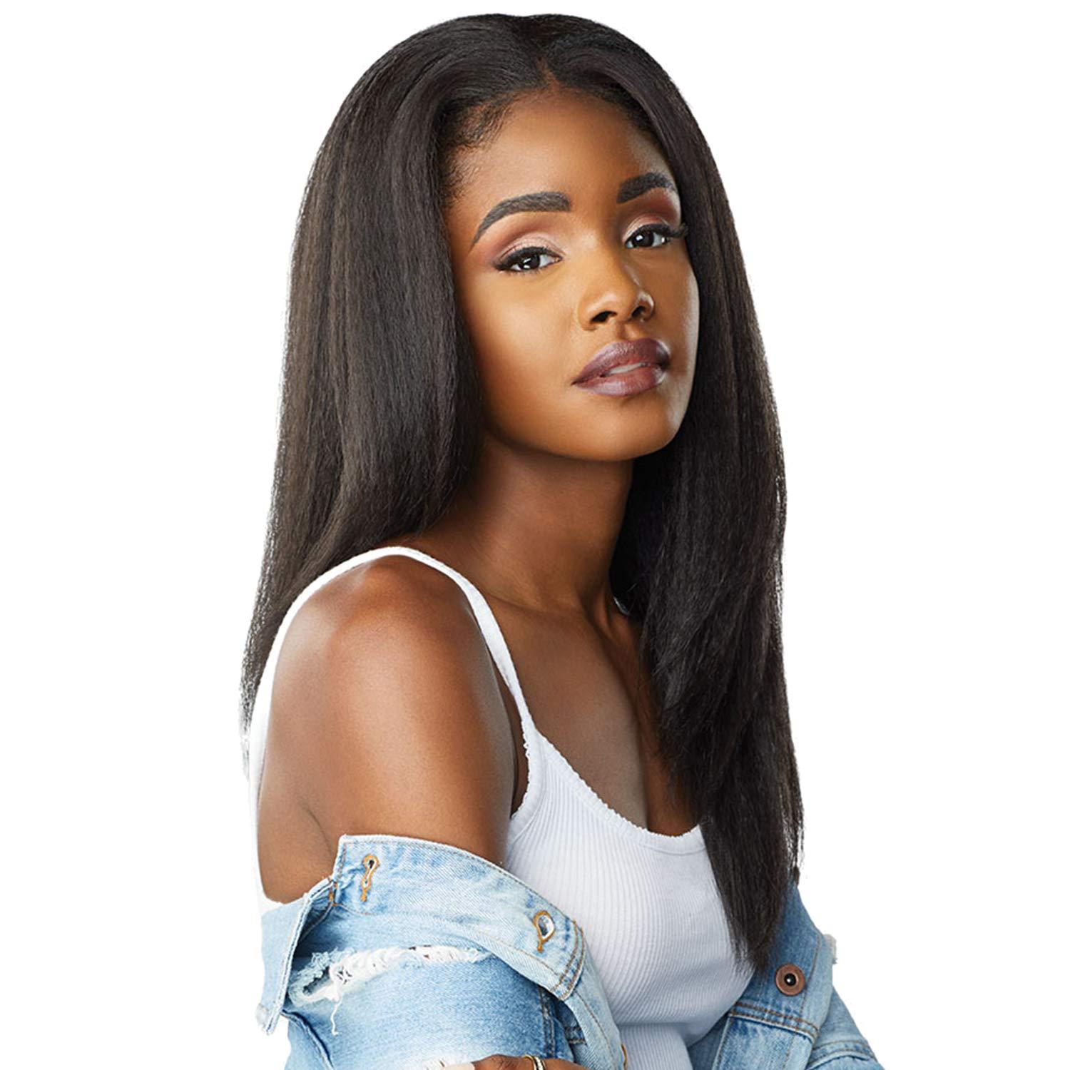 imageSensationnel Curls Kinksandco Half Wig Alpha Woman Synthetic Instant Weave Updo Full Cap for Natural 3C to 4C Hair Textures 1 JETBLACK1B OFFBLACK