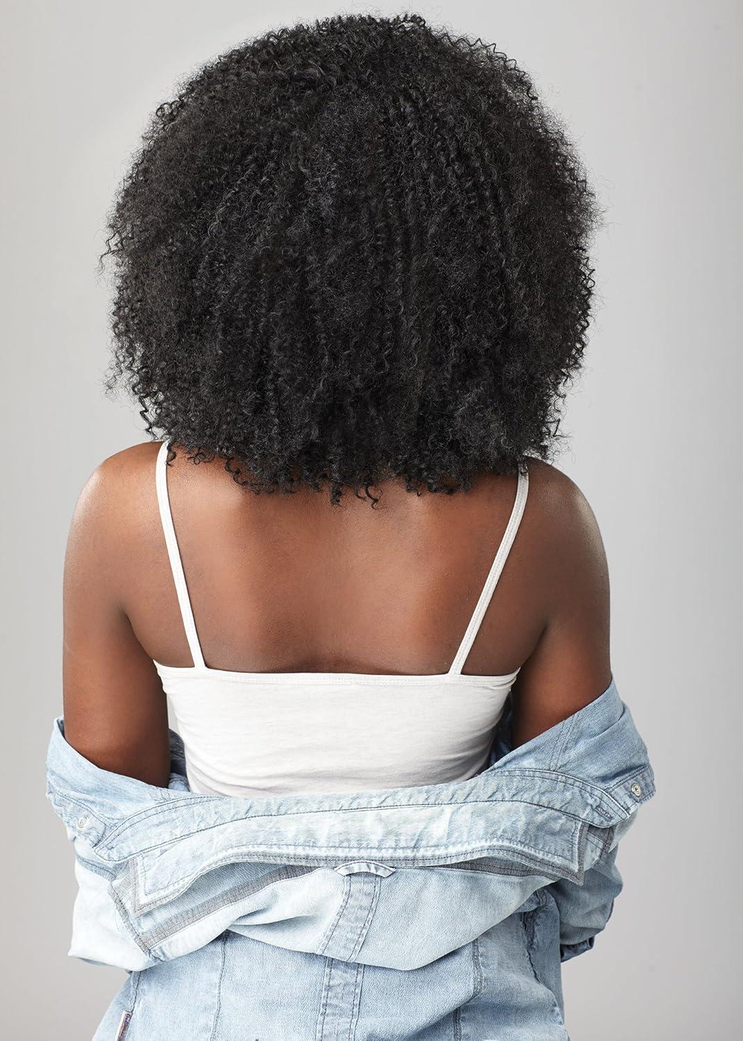 imageSensationnel Curls Kinksandco Half Wig Game Changer Synthetic Instant Weave Updo Full Cap for Natural 3C to 4C Hair Textures 1 JETBLACK1 JETBLACK