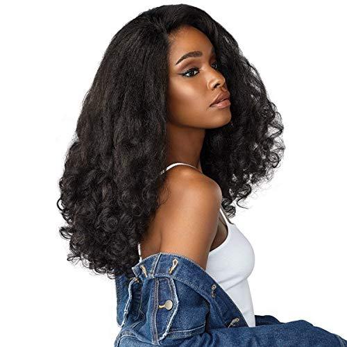 imageSensationnel Curls Kinksandco Half Wig Heart Breaker Synthetic Instant Weave Updo Full Cap for Natural 3C to 4C Hair Textures 1 JETBLACK1B OFFBLACK
