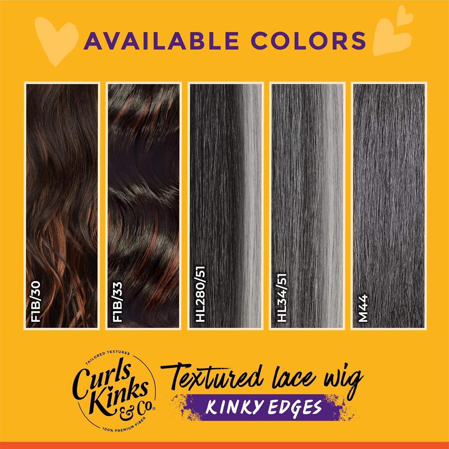 imageSensationnel Curls Kinksandco Kinkyedges Wig Kinky Barrel Curl 12 Inch Y Part Lace Natural Kinkytexture Edged Hairline for Natural 3C to 4C Hair Textures 1 JETBLACKM44