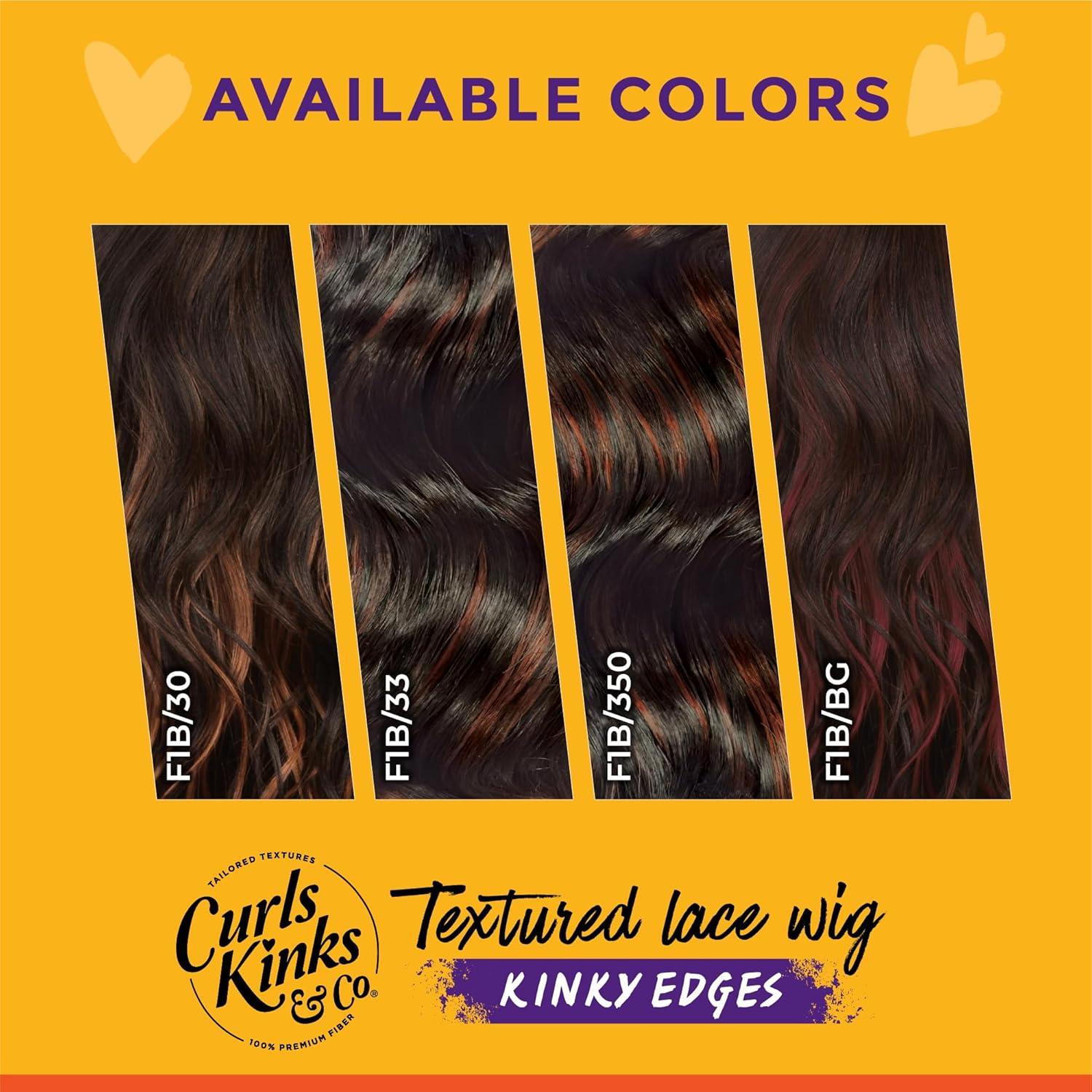 imageSensationnel Curls Kinksandco Kinkyedges Wig Kinky Barrel Curl 20 Inch Y Part Lace Natural Kinkytexture Edged Hairline for Natural 3B to 4C Hair Textures 1 JETBLACKF1B350