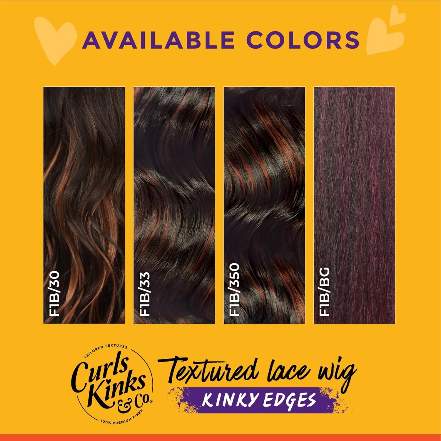imageSensationnel Curls Kinksandco Kinkyedges Wig Kinky Braid Out 20 Inch Y Part Lace Natural Kinkytexture Edged Hairline for Natural 3C to 4C Hair Textures 1 JETBLACKF1B30