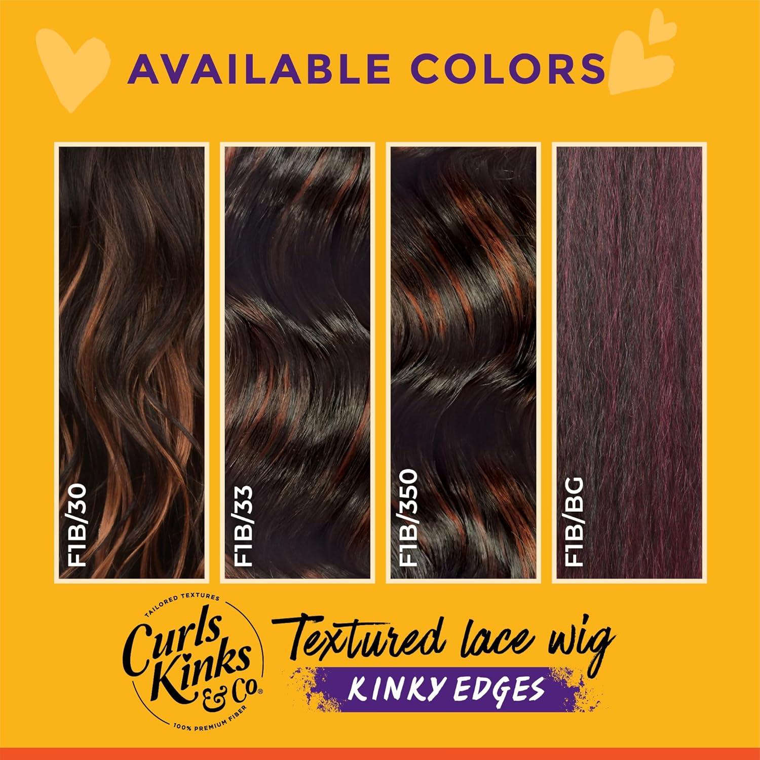 imageSensationnel Curls Kinksandco Kinkyedges Wig Kinky Loose Wand Curl 24 Inch Y Part Lace Natural Kinkytexture Edged Hairline for Natural 3C to 4C Hair Textures 1 JETBLACK2 DARKBROWN