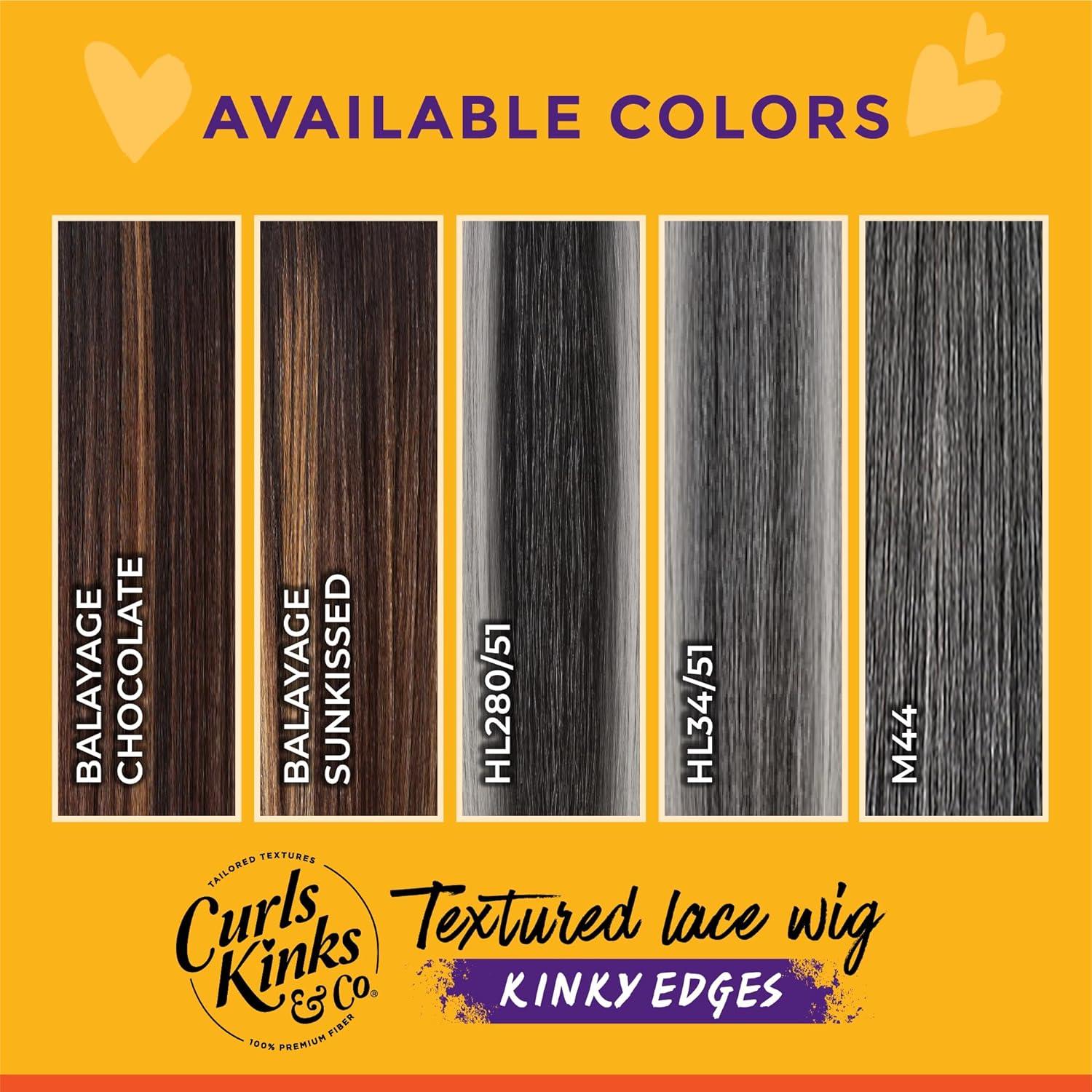 imageSensationnel Curls Kinksandco Kinkyedges Wig Kinky Roller Set 10 Inch Y Part Lace Natural Kinkytexture Edged Hairline for Natural 3C to 4C Hair Textures 1 JETBLACKM44