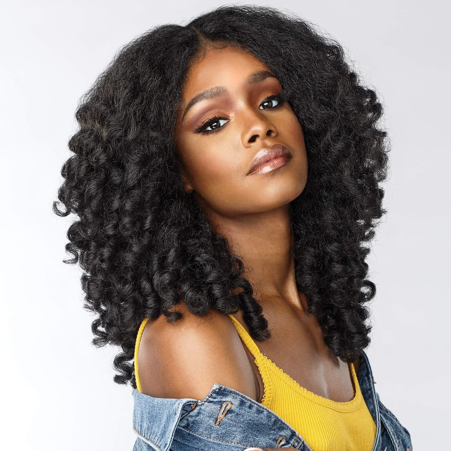 imageSensationnel Curls Kinksandco Lace Wig Money Maker Wide Lace Part Wig with Natural Preplucked Hairline for Natural 3C to 4C Hair Textures 1 JETBLACK1 JETBLACK