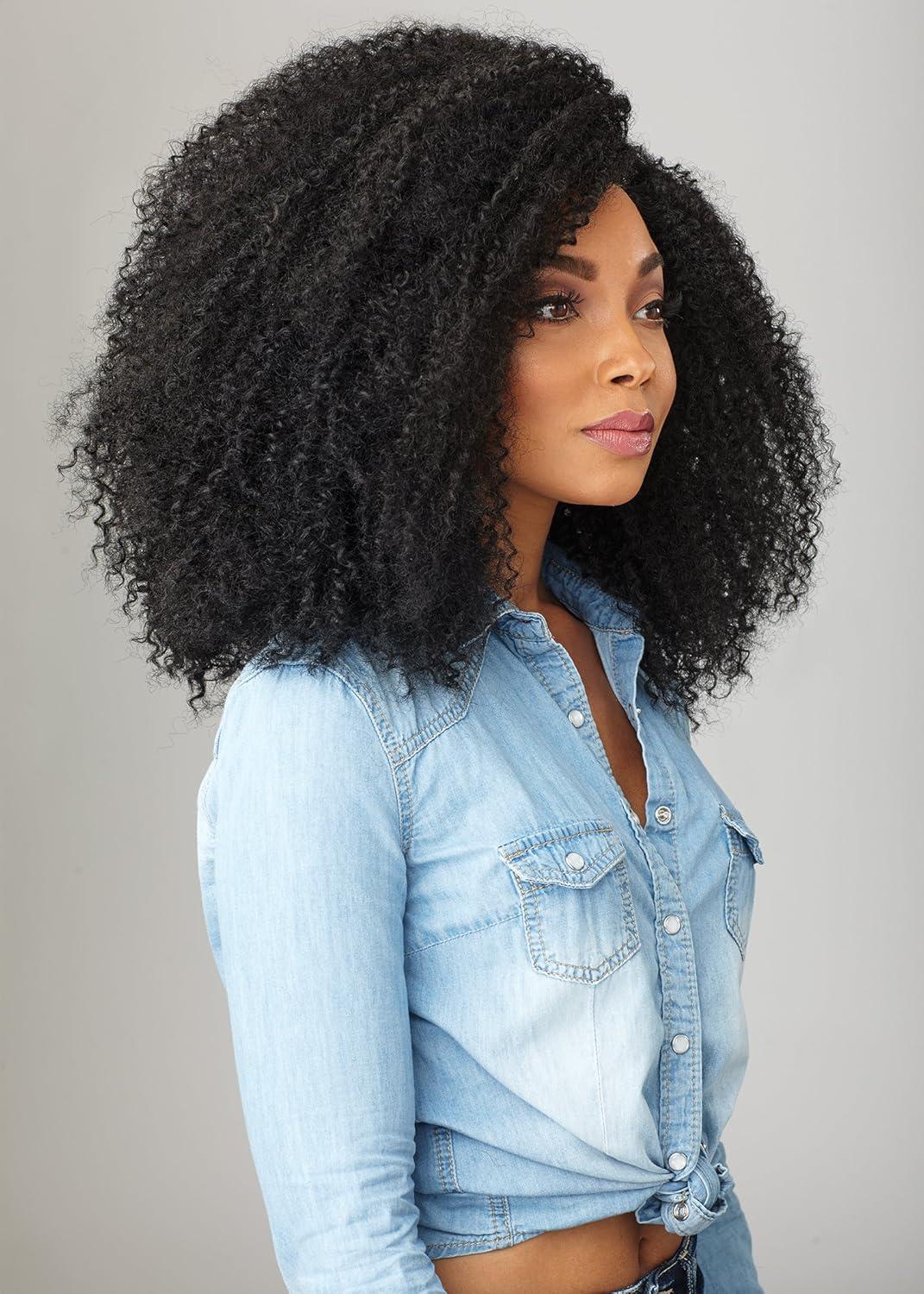 imageSensationnel Curls Kinksandco Lace Wig The Game Changer Wide Lace Part Wig With Natural Preplucked Hairline for Natural 3C to 4C Hair Textures 1 JETBLACKT1B27