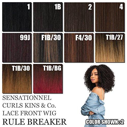 imageSensationnel Curls Kinksandco Lace Wig The Rule Breaker Wide Lace Part Wig with Natural Preplucked Hairline for Natural 3C to 4C Hair Textures 1 JETBLACK1B OFFBLACK
