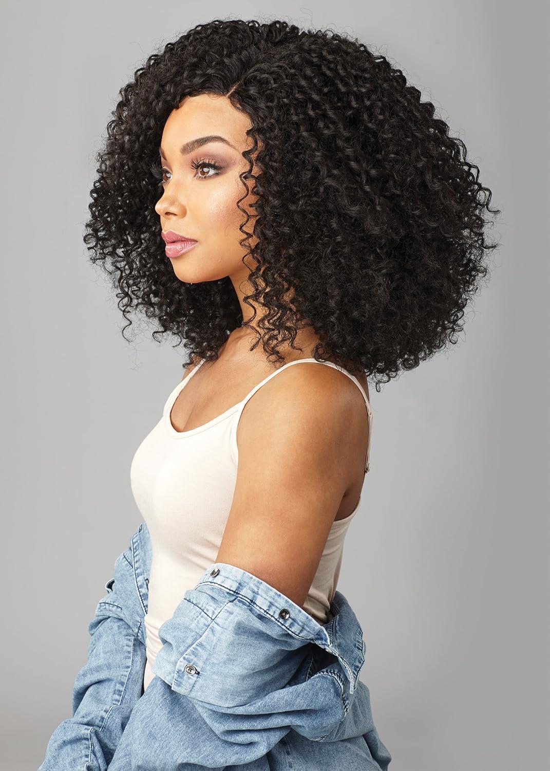 imageSensationnel Curls Kinksandco Lace Wig The Rule Breaker Wide Lace Part Wig with Natural Preplucked Hairline for Natural 3C to 4C Hair Textures 1 JETBLACK1B OFFBLACK