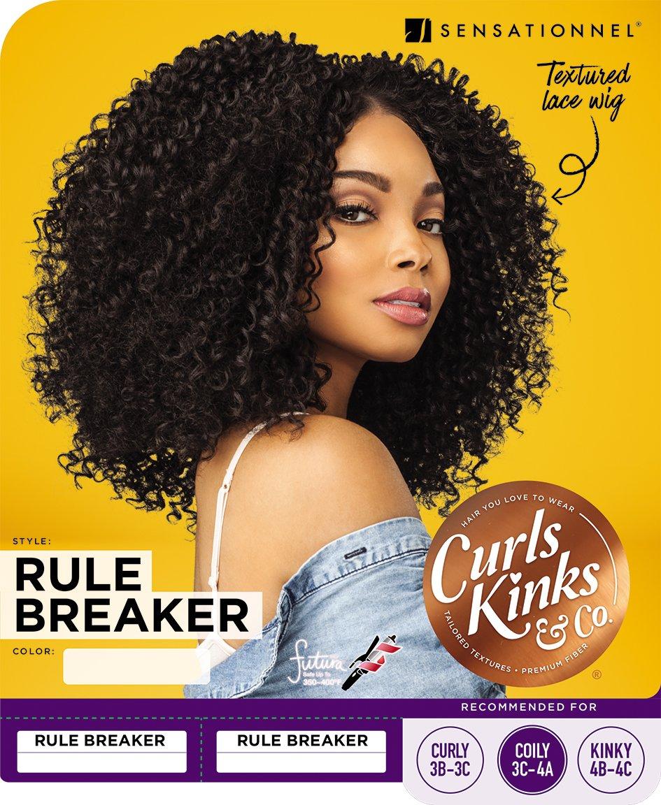 imageSensationnel Curls Kinksandco Lace Wig The Rule Breaker Wide Lace Part Wig with Natural Preplucked Hairline for Natural 3C to 4C Hair Textures 1 JETBLACK1 JETBLACK