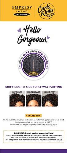 imageSensationnel Curls Kinksandco Lace Wig The Rule Breaker Wide Lace Part Wig with Natural Preplucked Hairline for Natural 3C to 4C Hair Textures 1 JETBLACK1B OFFBLACK