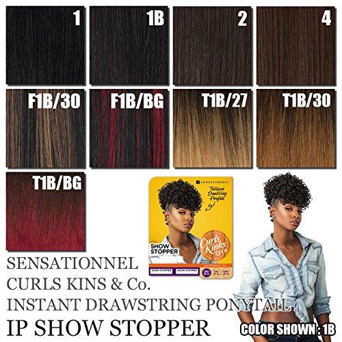 imageSensationnel Curls Kinksandco Ponytails The Show Stopper Instant Weavedrawstring Pony Updo for Natural 3C to 4C Hair Textures 1 JETBLACKF1BBG