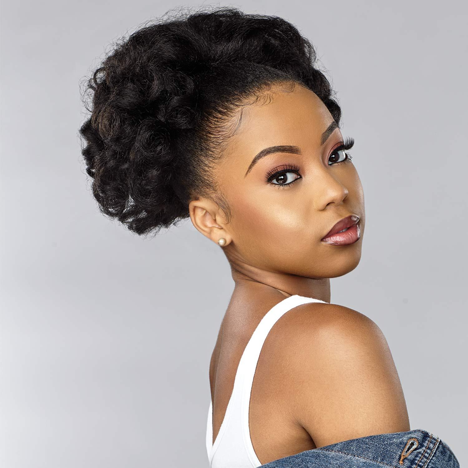imageSensationnel Curls Kinksandco Ponytails Top Lady Instant Weavedrawstring Pony Updo for Natural 3C to 4C Hair Textures 1 JETBLACK4