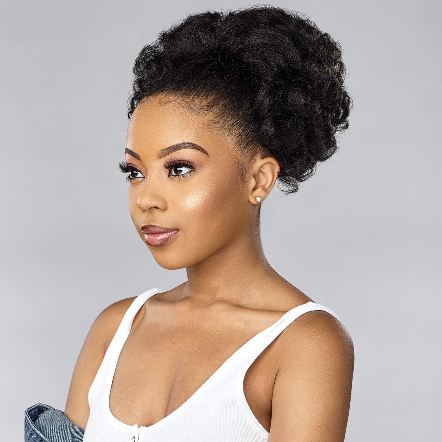 imageSensationnel Curls Kinksandco Ponytails Top Lady Instant Weavedrawstring Pony Updo for Natural 3C to 4C Hair Textures 1 JETBLACK4
