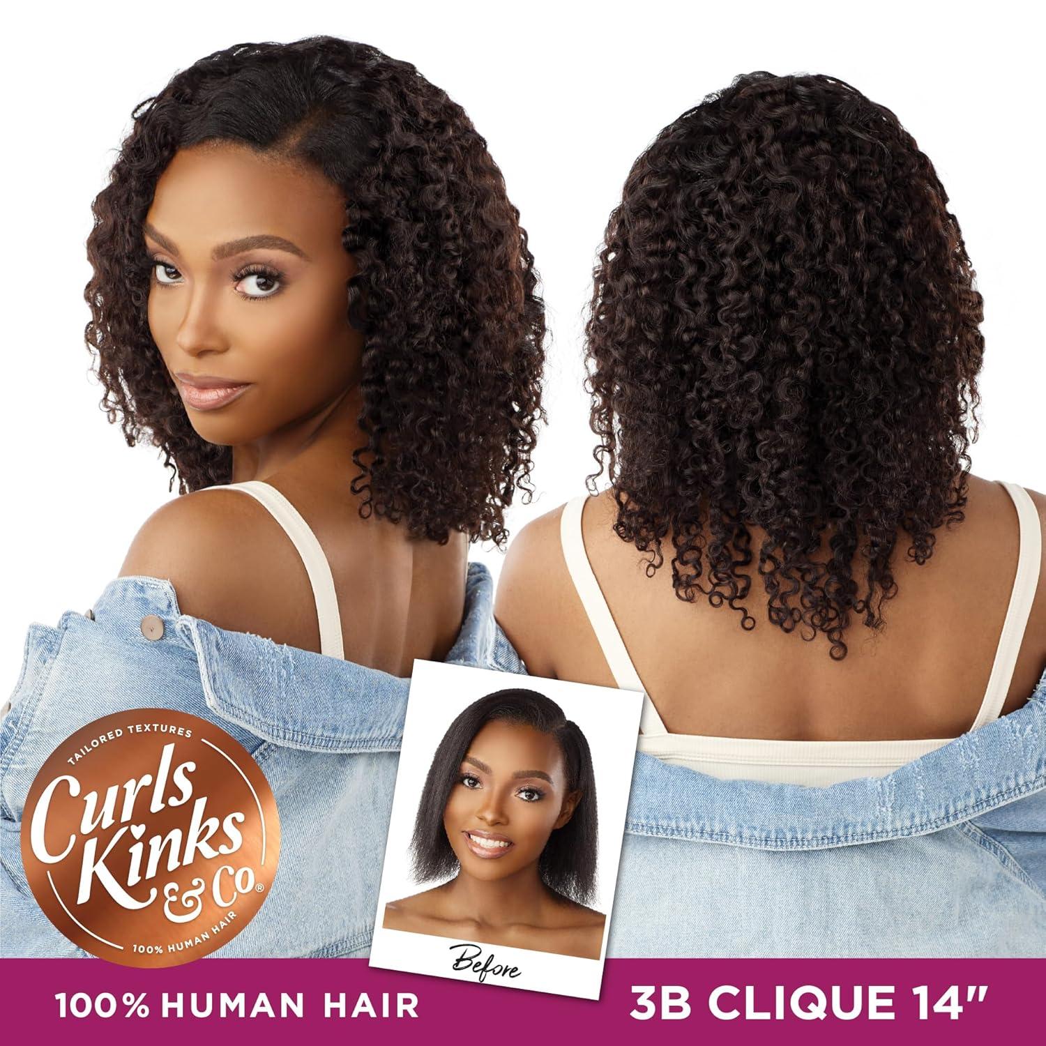imageSensationnel Curls kinksandco clip in clique 9 piece pack easy to use clips for natural 3c to 4c human hair 14 inch NATURALNATURALBLACK