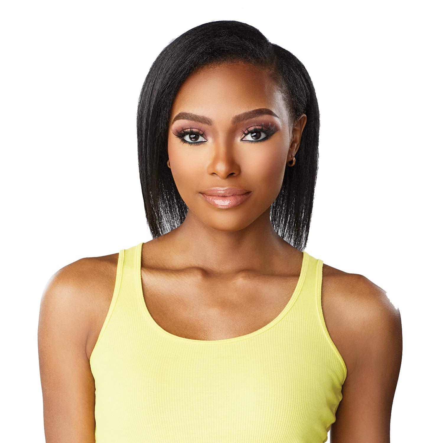 imageSensationnel Curls kinksandco clip in game changer 10 inch easy to use clips for natural 3c to 4c hair textures 1B OFFBLACK2 DARKBROWN