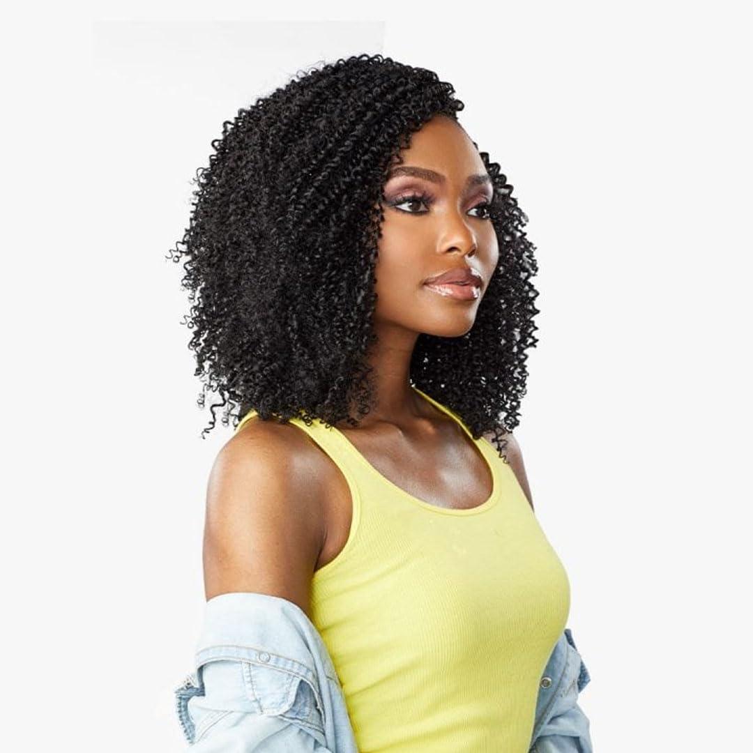 imageSensationnel Curls kinksandco clip in game changer 10 inch easy to use clips for natural 3c to 4c hair textures 1B OFFBLACK4 MEDBROWN