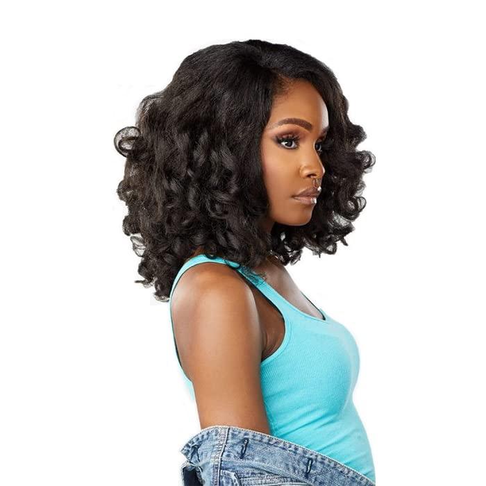 imageSensationnel Curls kinksandco clip in top lady 10 inch easy to use clips for natural 3c to 4c hair textures 1 JETBLACK4 MEDIUM BROWN