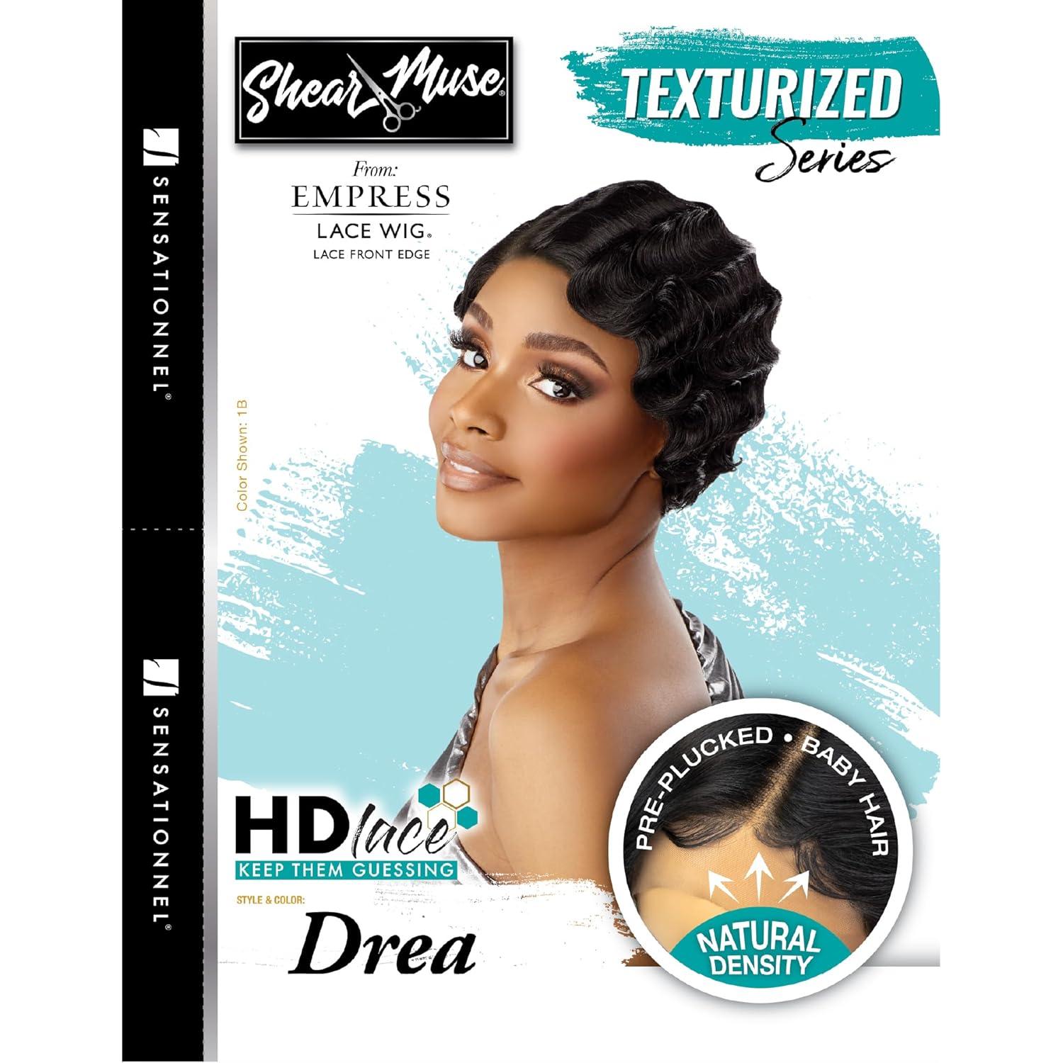 imageSensationnel Shear Muse Lace Wig Drea Deep Laceparting Hand Tied Ready to Wear Synthetic Prestyled Units BG BURGANDYBG BURGANDY