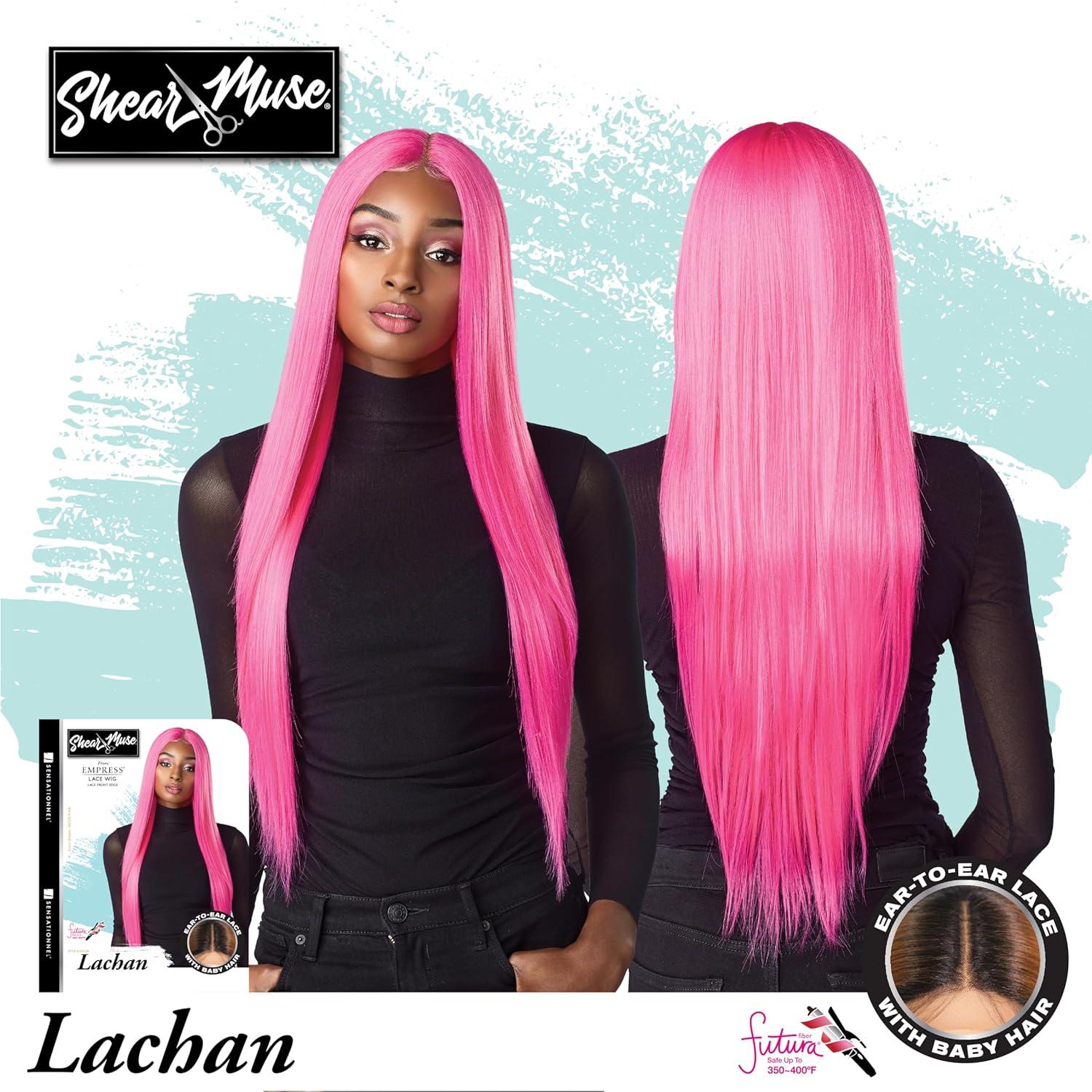 imageSensationnel Shear Muse Lace Wig Lachan Deep Laceparting Hand Tied Ready to Wear Synthetic Prestyled Units BABYBLUEBABYBLUE