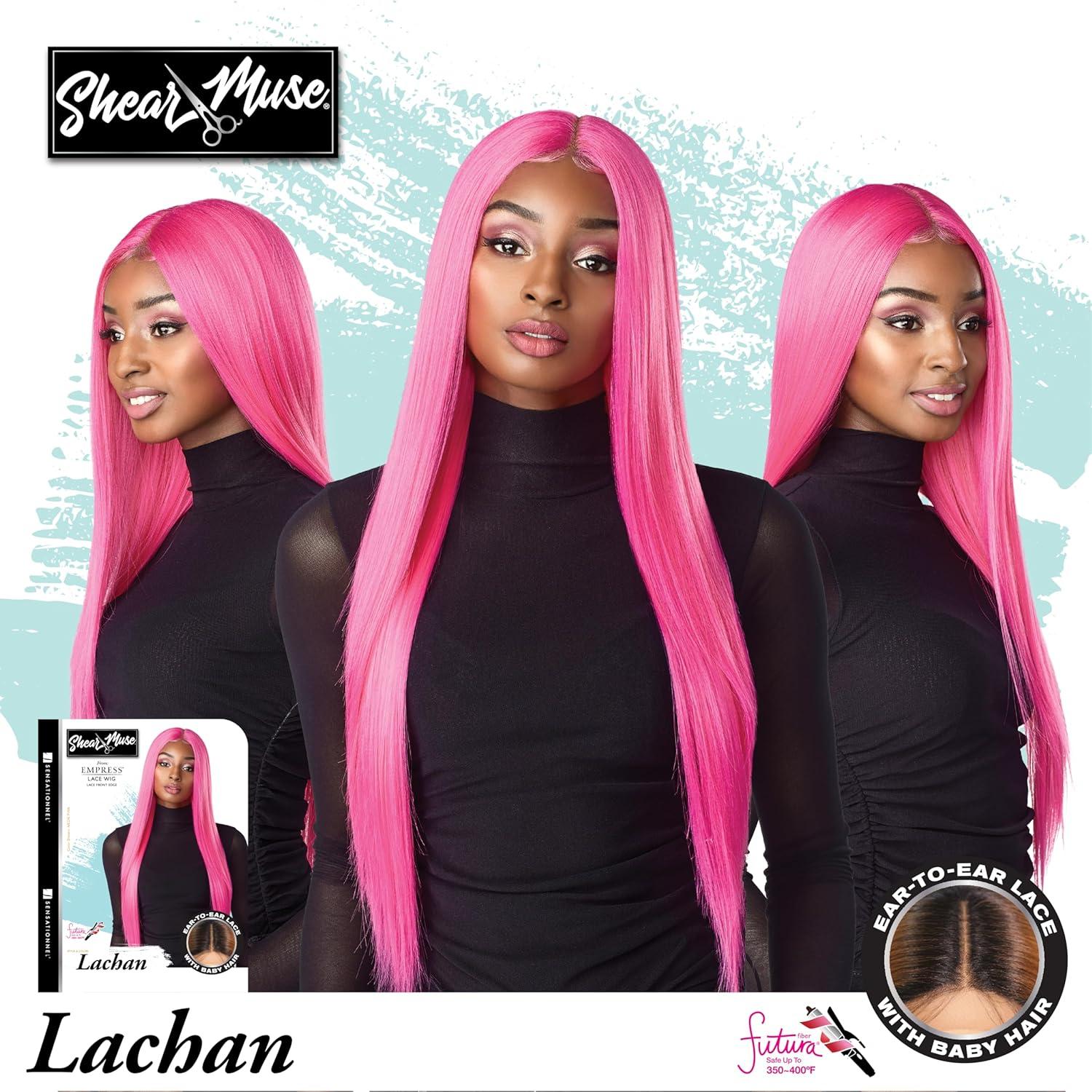 imageSensationnel Shear Muse Lace Wig Lachan Deep Laceparting Hand Tied Ready to Wear Synthetic Prestyled Units BABYBLUEBABYPURPLE