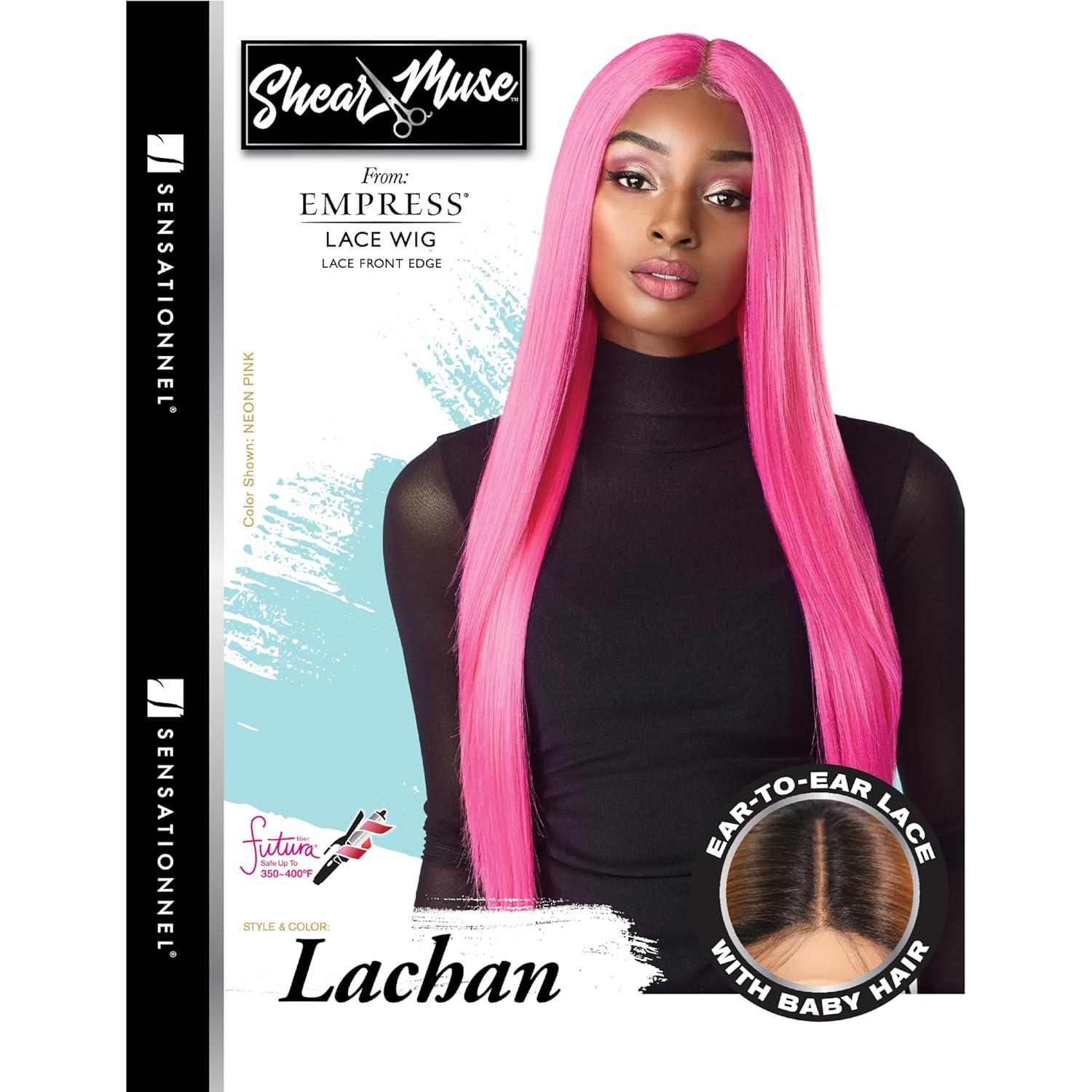 imageSensationnel Shear Muse Lace Wig Lachan Deep Laceparting Hand Tied Ready to Wear Synthetic Prestyled Units BABYBLUETEALGREEN