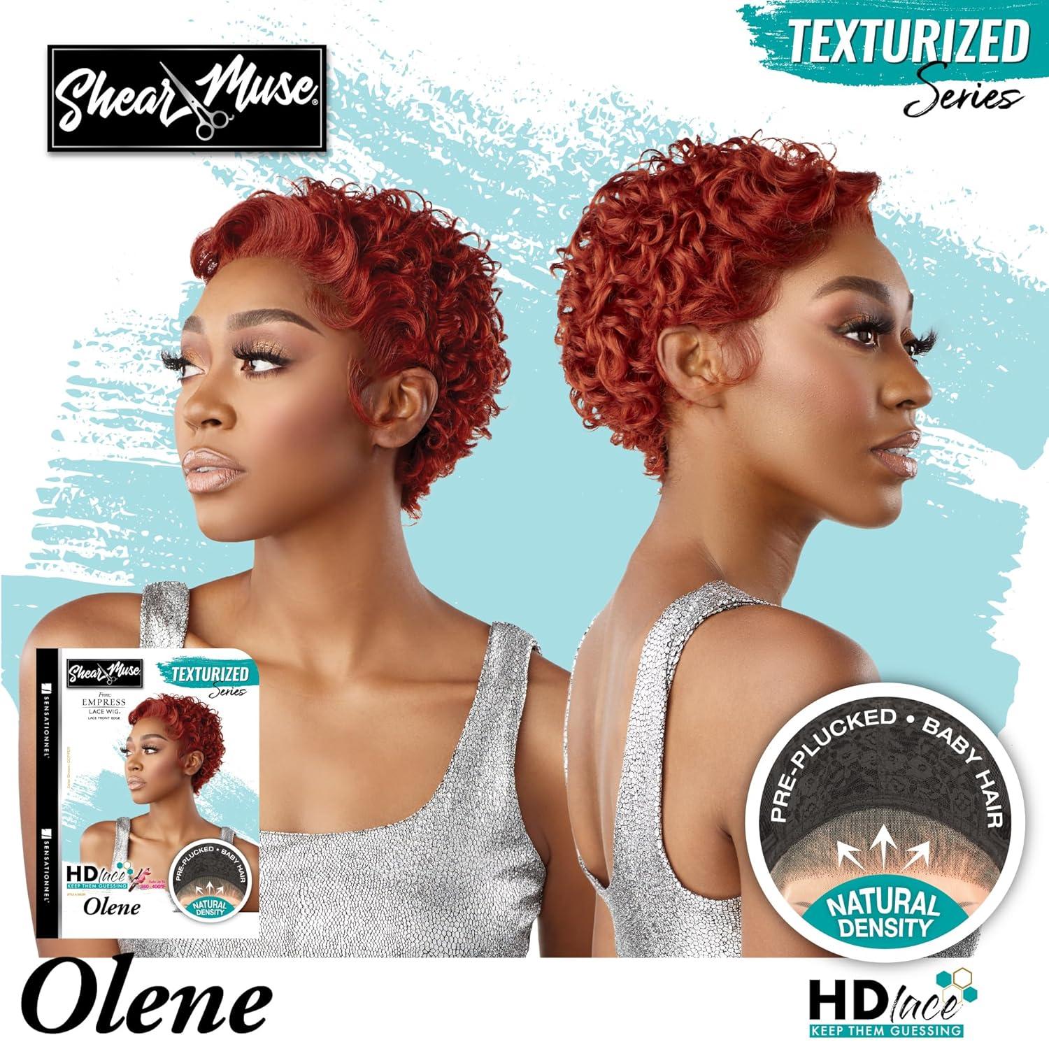 imageSensationnel Shear Muse Lace Wig Olene Deep Laceparting Hand Tied Ready to Wear Synthetic Prestyled Units 2 DARKBROWNCREAMBLONDE