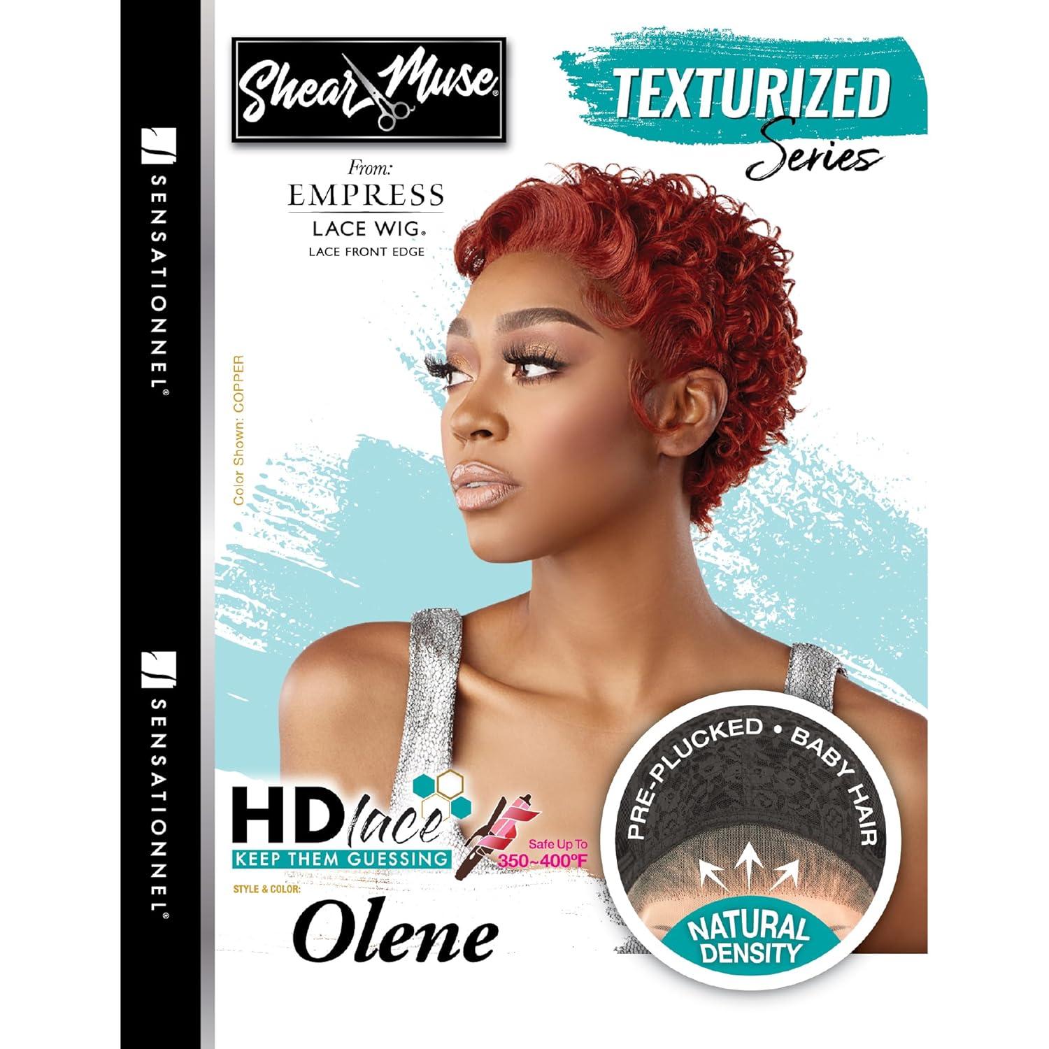 imageSensationnel Shear Muse Lace Wig Olene Deep Laceparting Hand Tied Ready to Wear Synthetic Prestyled Units 2 DARKBROWNLIGHTASHBROWN